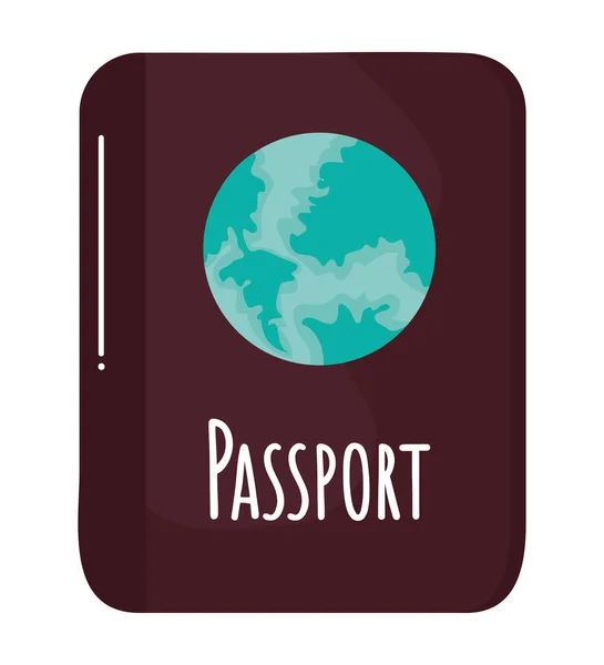 Colored Passport Design White — Stock Vector