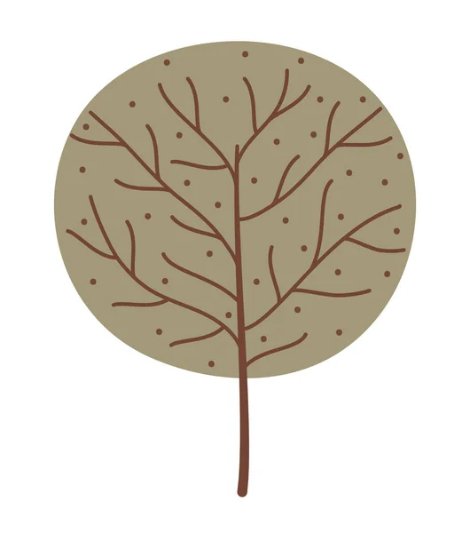 Textured Tree Icon White — Stockový vektor