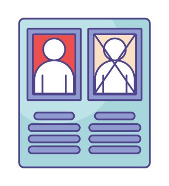 elections peper illustration over white