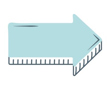 mavi ok dizaynı beyaz üzerinde