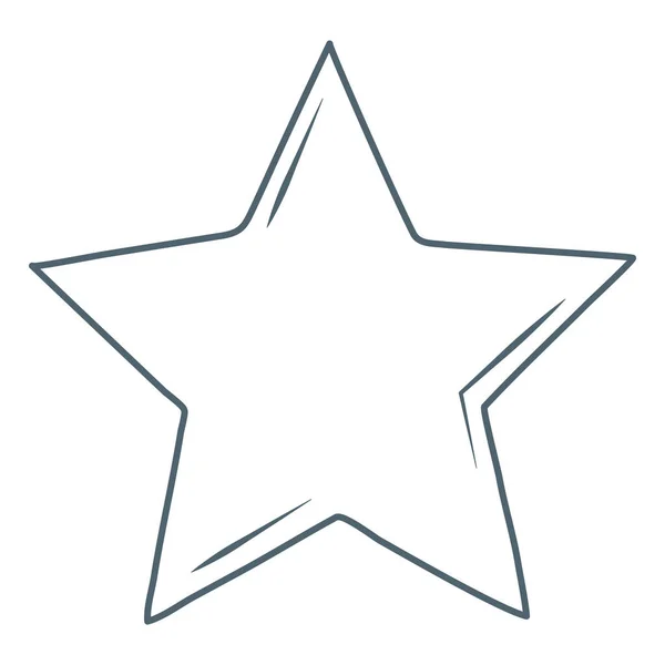 Star Icon Design White — Stockvektor