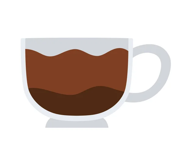 Transparent Coffee Cup White — Vector de stock