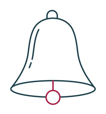 bell icon design over white
