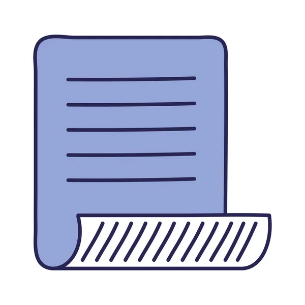 Purple Sheet Paper White — Vetor de Stock