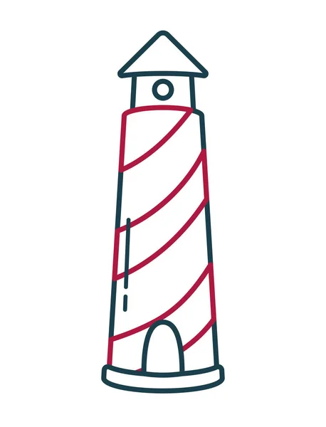 Lighthouse Icon Design White — Stockvector