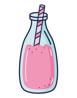 pink detox smoothie over white