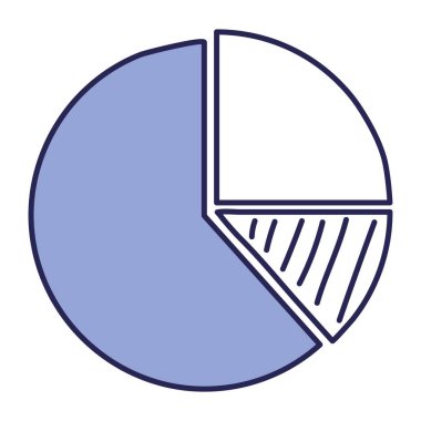 purple pie chart over white