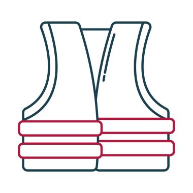 lifejacket icon design over white