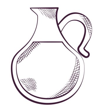 milk jar design over white