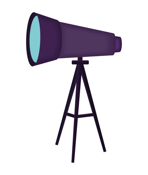 Purple Telescope Design White — Stock Vector