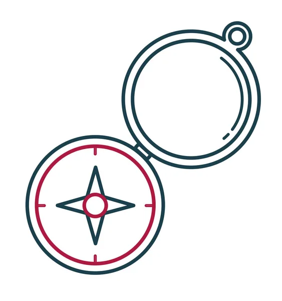 Compass Icon Design White — Stockvektor