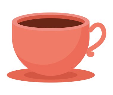 colored coffee cup over white