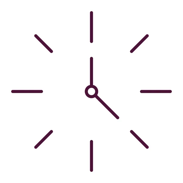 Clock Icon Design White — Stockvektor