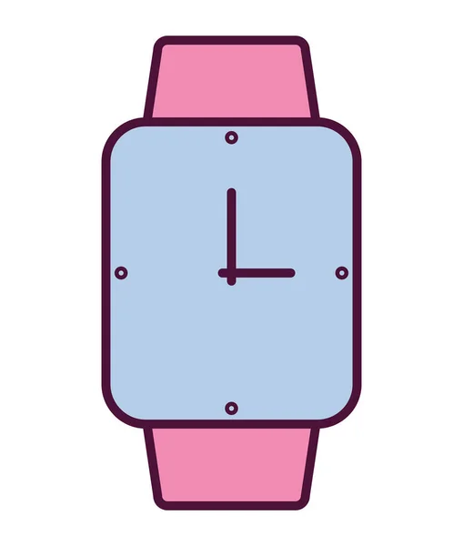 Wrist Clock Design White — Archivo Imágenes Vectoriales