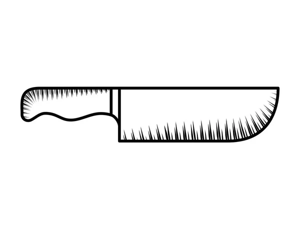 Knife Icon Design White — Stock vektor