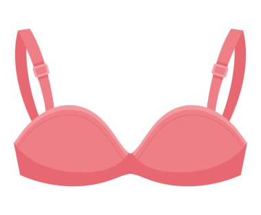 pink bra illustration over white