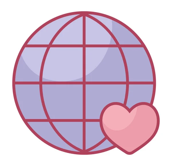 Web Symbol Heart White — Stock Vector