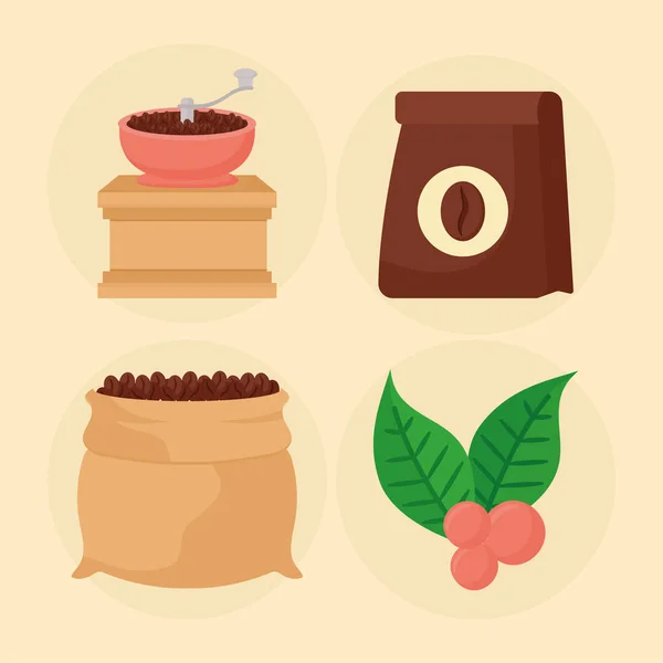 Set Coffee Methods Icons — Stock Vector