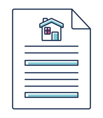 house deed design over white