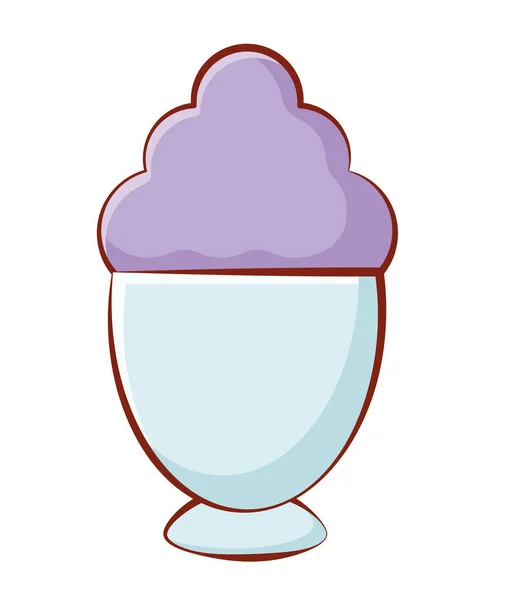 Purple Milkshake Design White — Stockový vektor