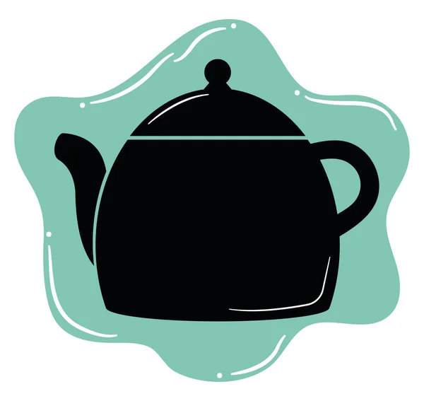 Colored Teapot Design White — Vetor de Stock