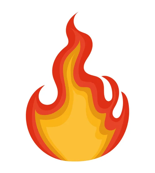 Colorful Flame Design White — Vector de stoc