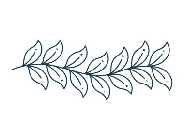 natural branch design over white