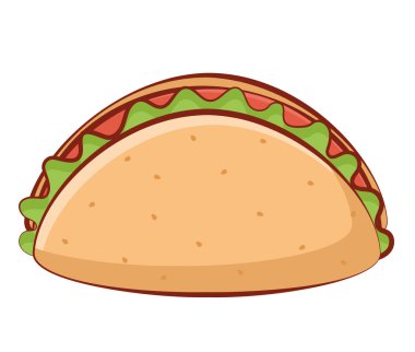 Beyaz yerine Meksika taco resmi.