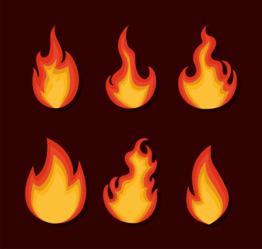 poster of colored flames bundle