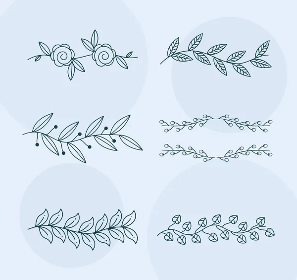 Poster Nature Ornaments Group — Stockvector