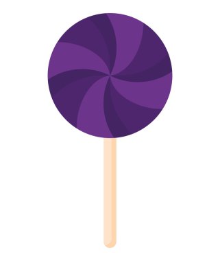 purple stick candy over white