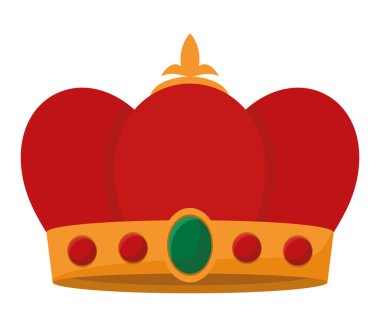 colored crown icon with jewels
