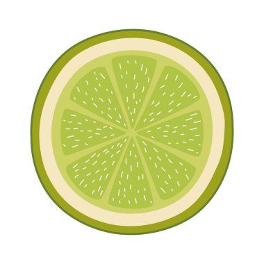 limon dilimi tasarımı beyaz üzerine