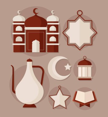 Müslüman kültürü öğeleri seti