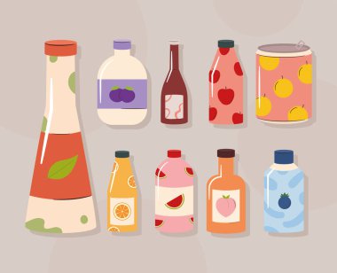 Doğa içeceklerinin posteri