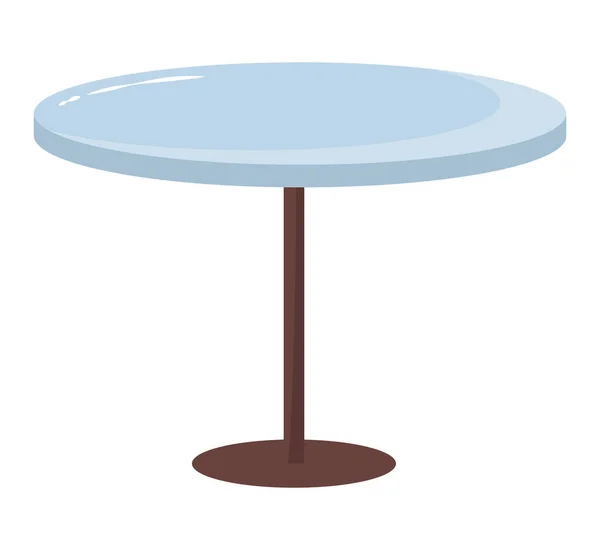 Blue Table Design White — Stock Vector