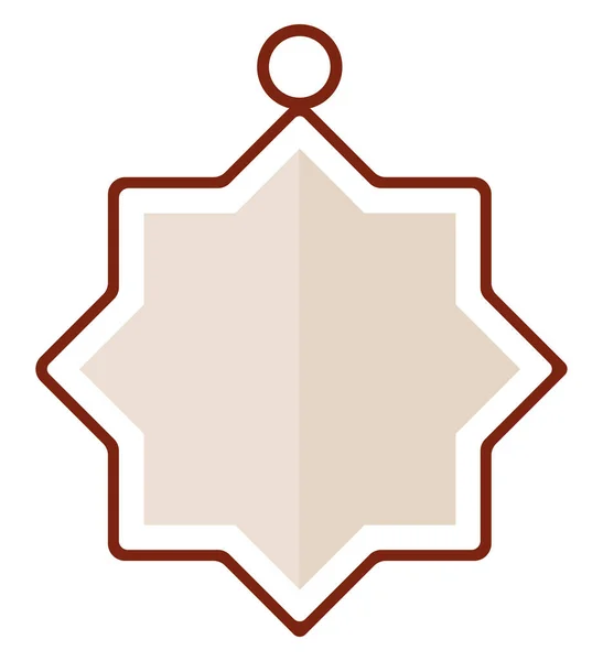 在白色之上的Islam星形设计 — 图库矢量图片