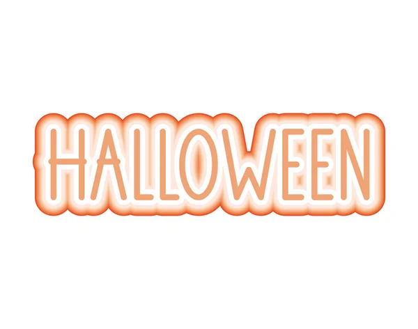 Colorido Halloween Lettering Sobre Branco —  Vetores de Stock