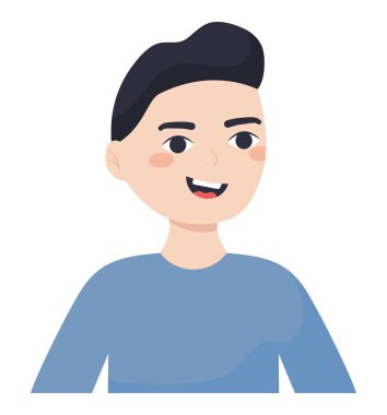 Mutlu adam tasarımı beyazın üstünde