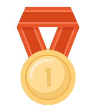 madalya tasarımını beyazın üzerine koy