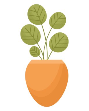 Beyaz üzerine renkli çiçek saksısı tasarımı