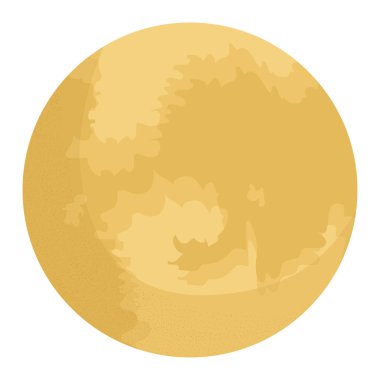 Beyaz üzerinde dolunay tasarımı