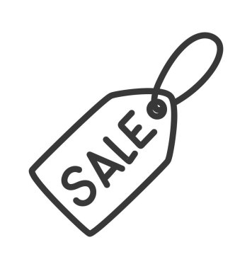 Beyaz üzerine siyah etiket