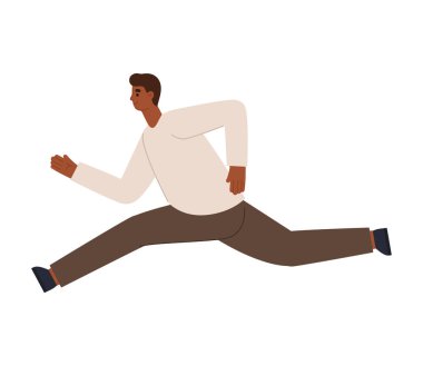 beyaz üzerinde çalışan iş adamı vektörü