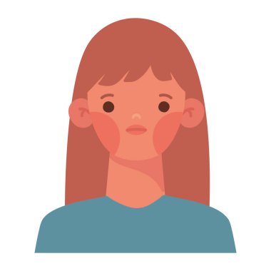 Mutsuz kadın tasarımı beyaz üzerine