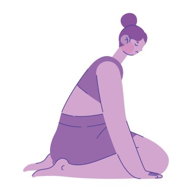 beyaz yerine mor kadın tasarımı