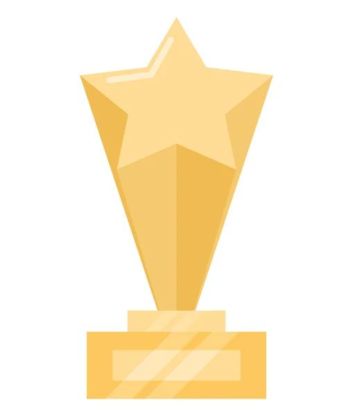 Star Trophy Design White — Stock Vector