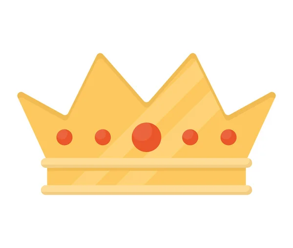 Golden Crown Design White — Wektor stockowy