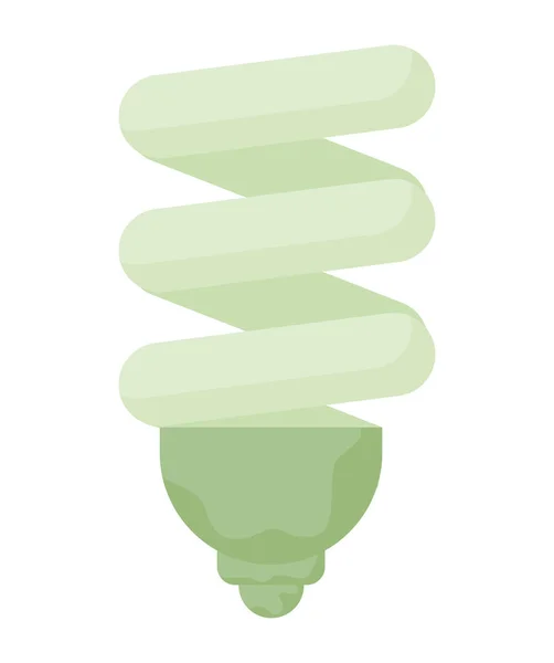 Saving Light Bulb White — Stock Vector