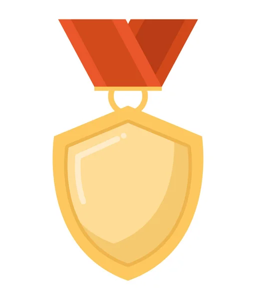 Shield Medal Design White — Stock Vector